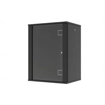 LANVIEW RWF16U45BL 16U 19-inch wandkast met snelle montage als flatpack, zwart