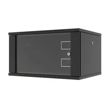 LANVIEW Quick Assembly Flat Pack 19 wandmontagekast - 6U, 19 inch, zwart