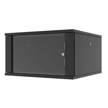 LANVIEW RWF07U66BL 7U 19 inch Flat Pack wandkast met snelle montage, Zwart