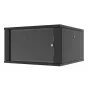 LANVIEW RWF07U66BL 7U 19 inch Flat Pack wandkast met snelle montage, Zwart