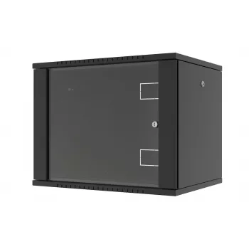 LANVIEW RWF09U45BL 9U 19 inch Flat Pack wandkast met snelle montage, Zwart