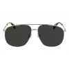 LANVIN LNV110S-045 heren rechthoekige zonnebril zwart/grijs 60/14/145 mm