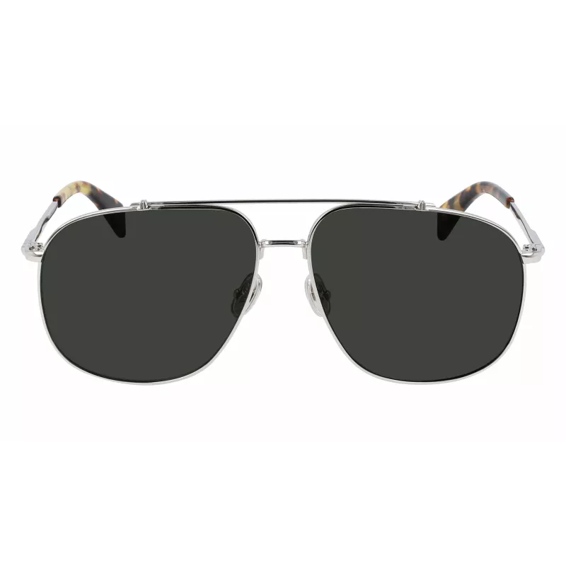 LANVIN LNV110S-045 heren rechthoekige zonnebril zwart/grijs 60/14/145 mm