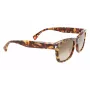 LANVIN LNV620S-213 heren rechthoekige acetaat zonnebril havana bruin verloop 52 mm