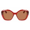 LANVIN dames LNV628S-601 vierkante zonnebril - zwart/grijs - 54/19/140 mm