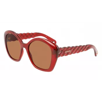 LANVIN dames LNV628S-601 vierkante zonnebril - zwart/grijs - 54/19/140 mm