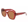 LANVIN dames LNV628S-601 vierkante zonnebril - zwart/grijs - 54/19/140 mm