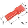 LAPP L-RA 48 V rechte ronde bus, 3-polig, schroefaansluiting, IP67, rood 61794955