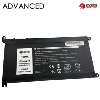 Laptop-accu DELL WDX0R, 3400mAh, Extra Digital Advanced
