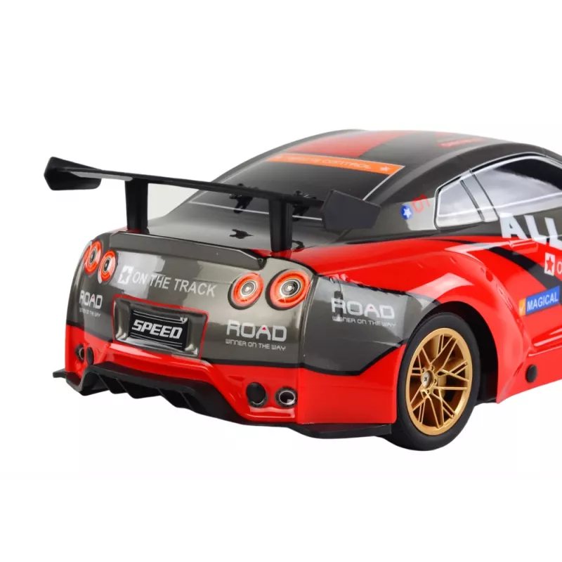 Grote radiografisch bestuurbare sportauto 1:10 rood Lean Toys