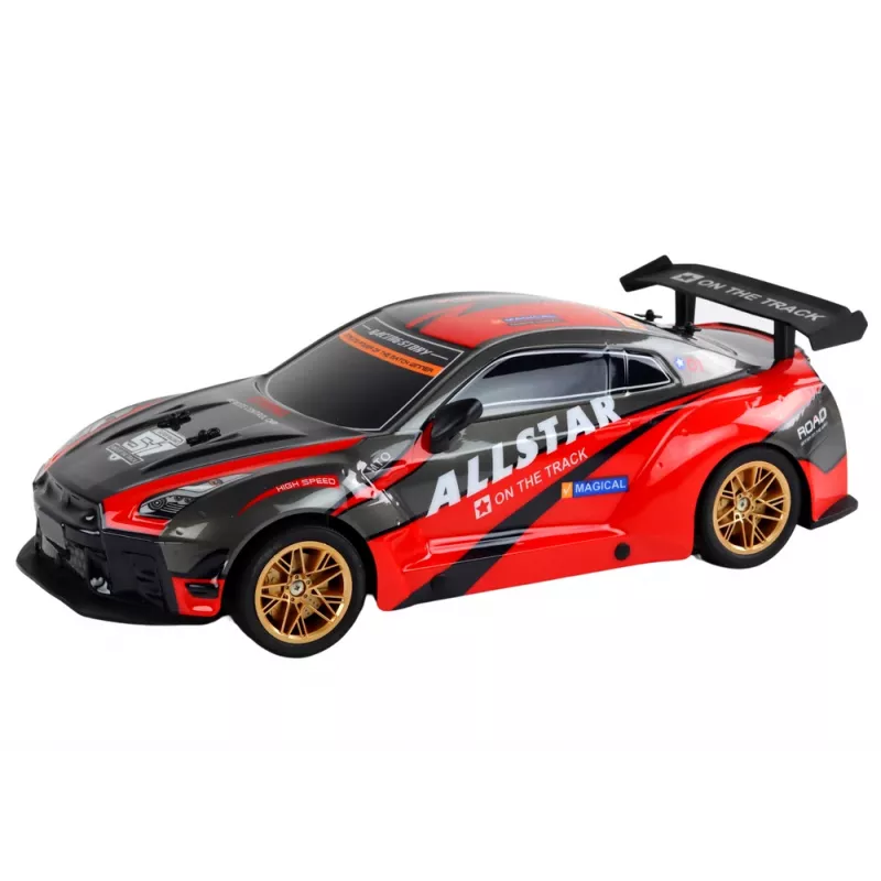 Grote radiografisch bestuurbare sportauto 1:10 rood Lean Toys