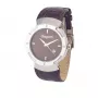 Laura Biagiotti LB0033M-04 herenhorloge quartz analoog 40mm zwarte wijzerplaat echt lederen band