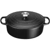 Le Creuset Signature ovale braadpan 31 cm Black emaille zwart gietijzer (4.7L)