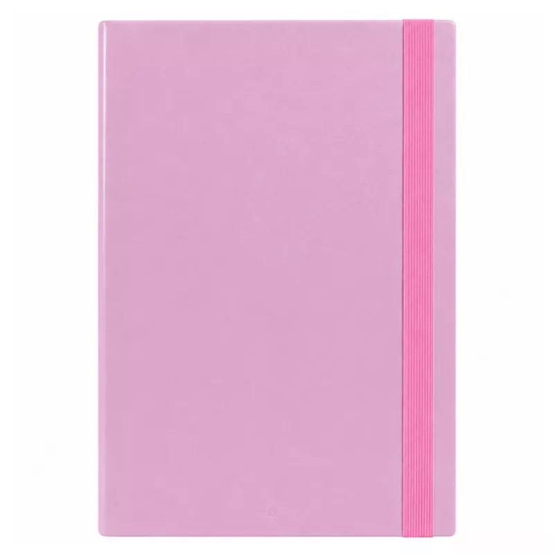LEAN A4 documentenmap met elastiek, harde kaft, Roze, 4,5 cm rug