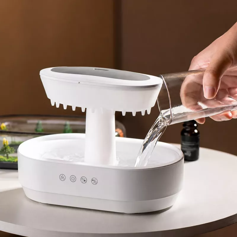 LEAN luchtbevochtiger aromadiffuser regeneffect LED-licht met voeding