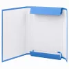 LEAN blauwe A4-ordner met elastiek, 4,5 cm rug, gelamineerd karton, capaciteit 450 vel