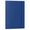 LEAN kartonnen map met elastiek, gelakt, A4, 300 g/m², blauw