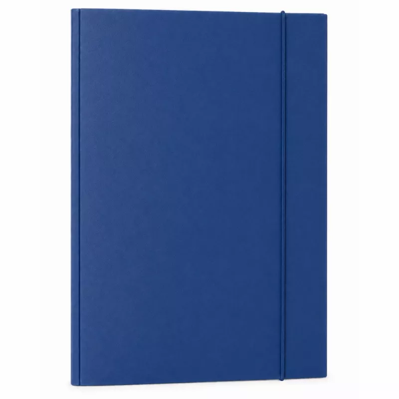 LEAN kartonnen map met elastiek, gelakt, A4, 300 g/m², blauw