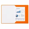 LEAN kartonnen map met elastiek, gelakt, A4, 300 g/m², oranje