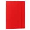LEAN Kartonnen map met elastiek, gelakt, A4, 300 g/m², rood