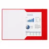 LEAN Kartonnen map met elastiek, gelakt, A4, 300 g/m², rood