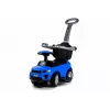LEAN CARS 614W kinderloopauto met duwbeugel en ouderlijke stuurinrichting - blauw