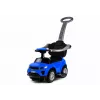 LEAN CARS 614W kinderloopauto met duwbeugel en ouderlijke stuurinrichting - blauw