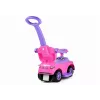 LEAN CARS 614W peuter loopauto met duwstang ouderlijk - roze