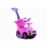 LEAN CARS 614W peuter loopauto met duwstang ouderlijk - roze