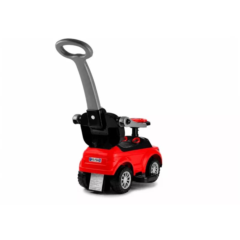 LEAN CARS 614W kinderloopauto met duwbeugel - rood