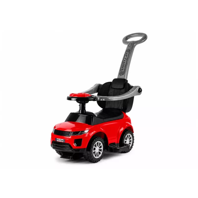 LEAN CARS 614W kinderloopauto met duwbeugel - rood