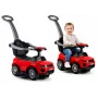LEAN CARS 614W kinderloopauto met duwbeugel - rood