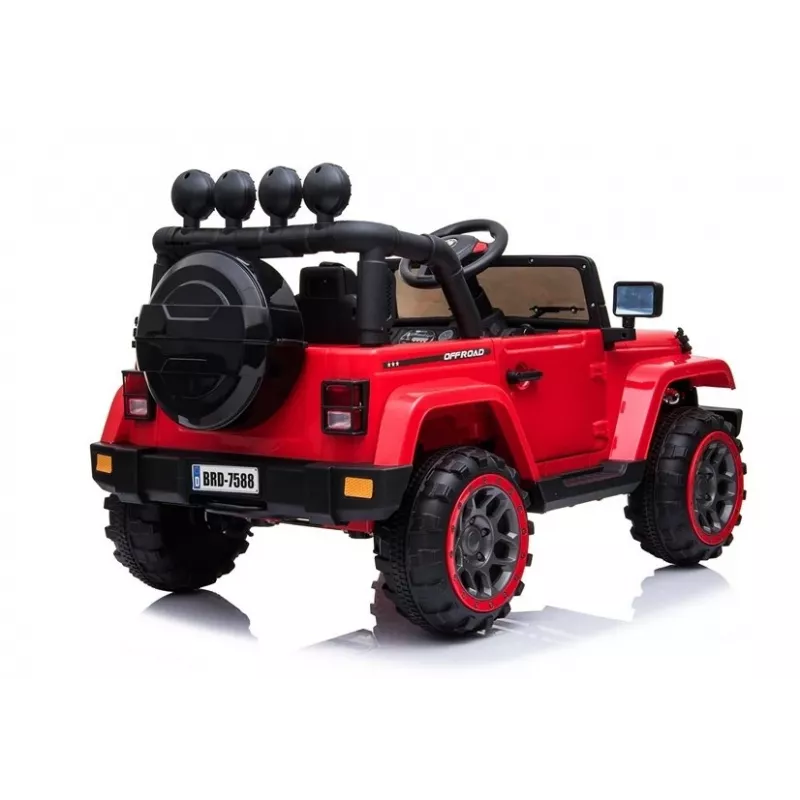 LEAN CARS Accu-auto Jeep BRD-7588 rood 4x4 7408