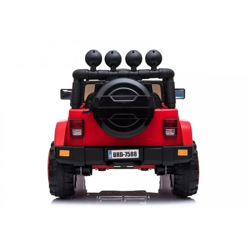 LEAN CARS Accu-auto Jeep BRD-7588 rood 4x4 7408