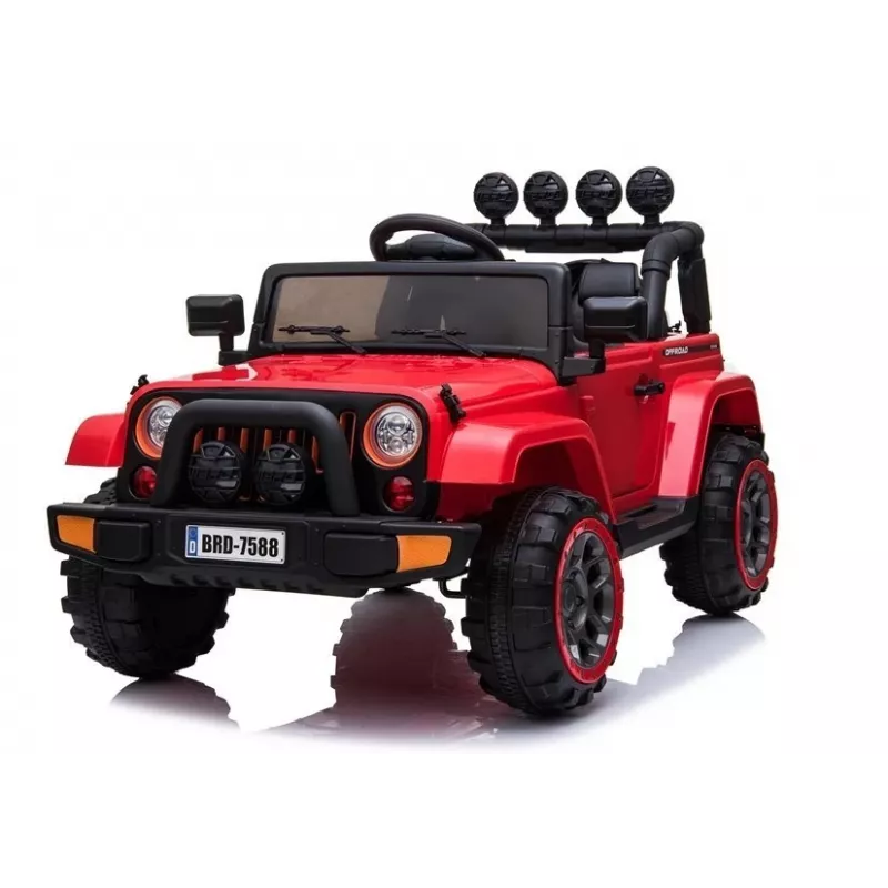 LEAN CARS Accu-auto Jeep BRD-7588 rood 4x4 7408