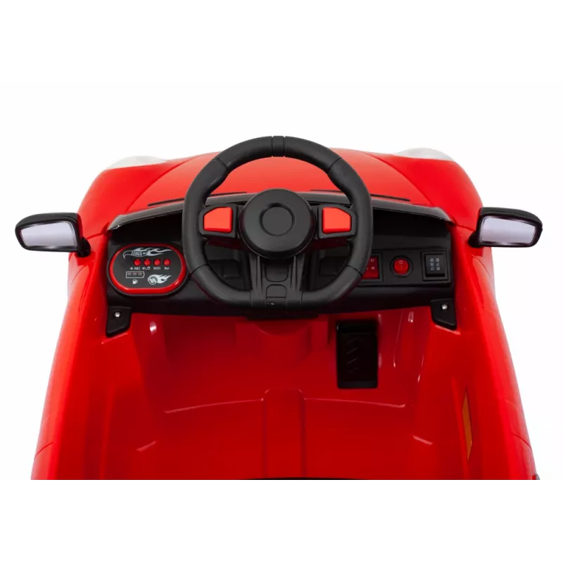 LEAN CARS batterijauto WMT-666 rood
