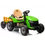 LEAN CARS tractor met accuaandrijving BBH-030 groen 12V rijtractor met ouderlijke afstandsbediening