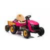 LEAN CARS Accu-aangedreven tractor BBH-030 roze