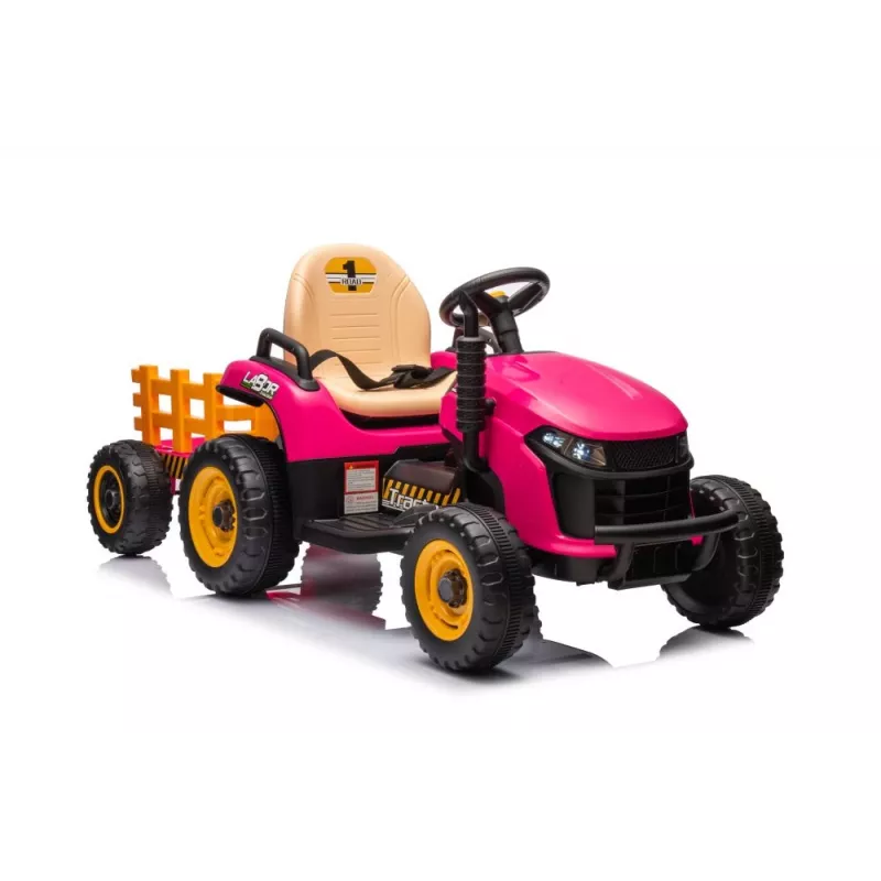 LEAN CARS Accu-aangedreven tractor BBH-030 roze
