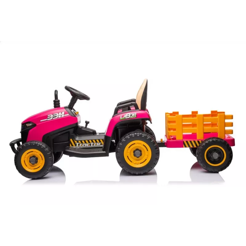 LEAN CARS Accu-aangedreven tractor BBH-030 roze