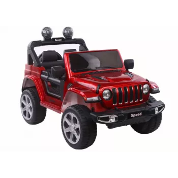 LEAN CARS Accuvoertuig FT-938 rood gelakt 4x4