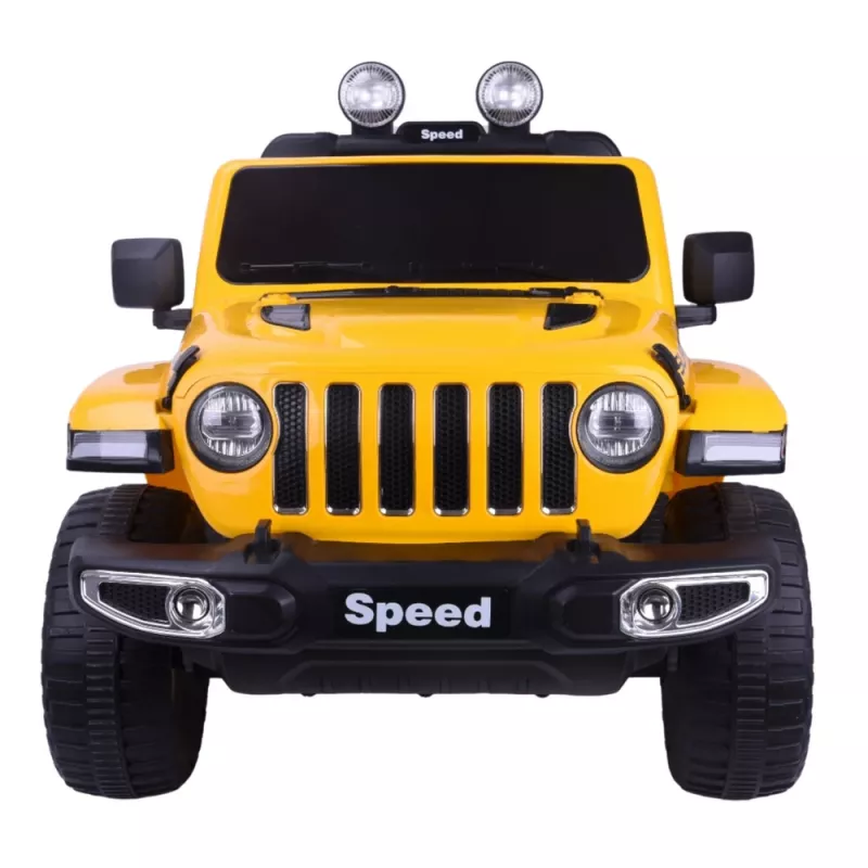 LEAN CARS Accuvoertuig FT-938 geel gelakt 4x4