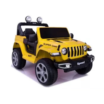 LEAN CARS Accuvoertuig FT-938 geel gelakt 4x4