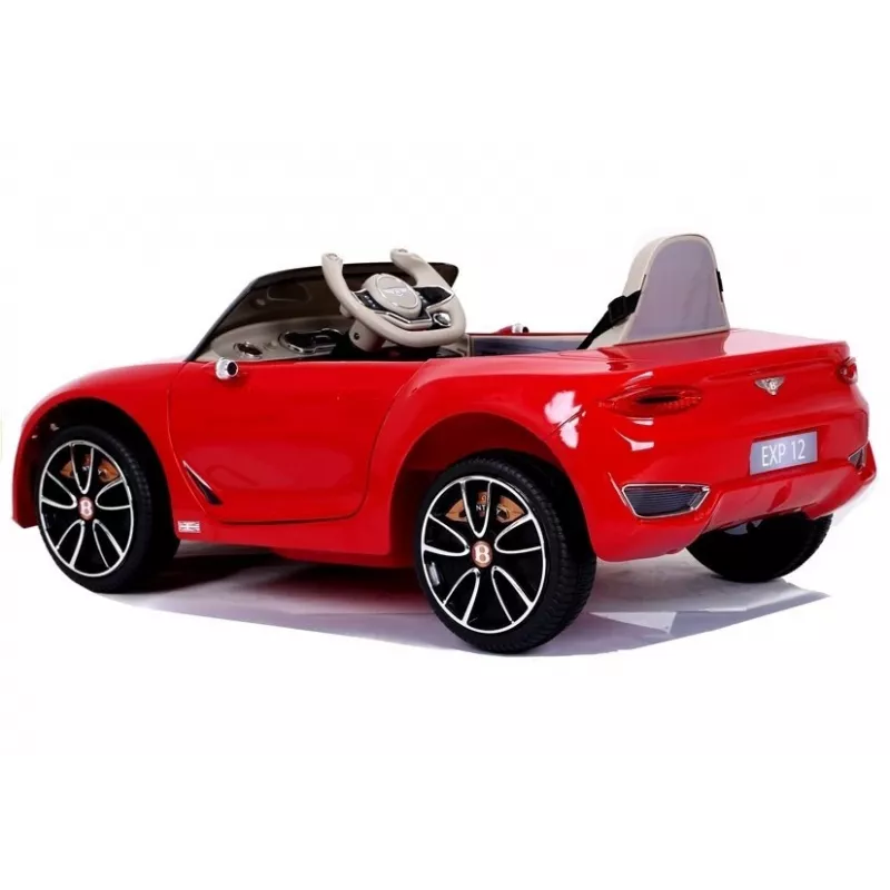 LEAN CARS Bentley Continental GT 12V elektrische kinderauto - rood gelakt