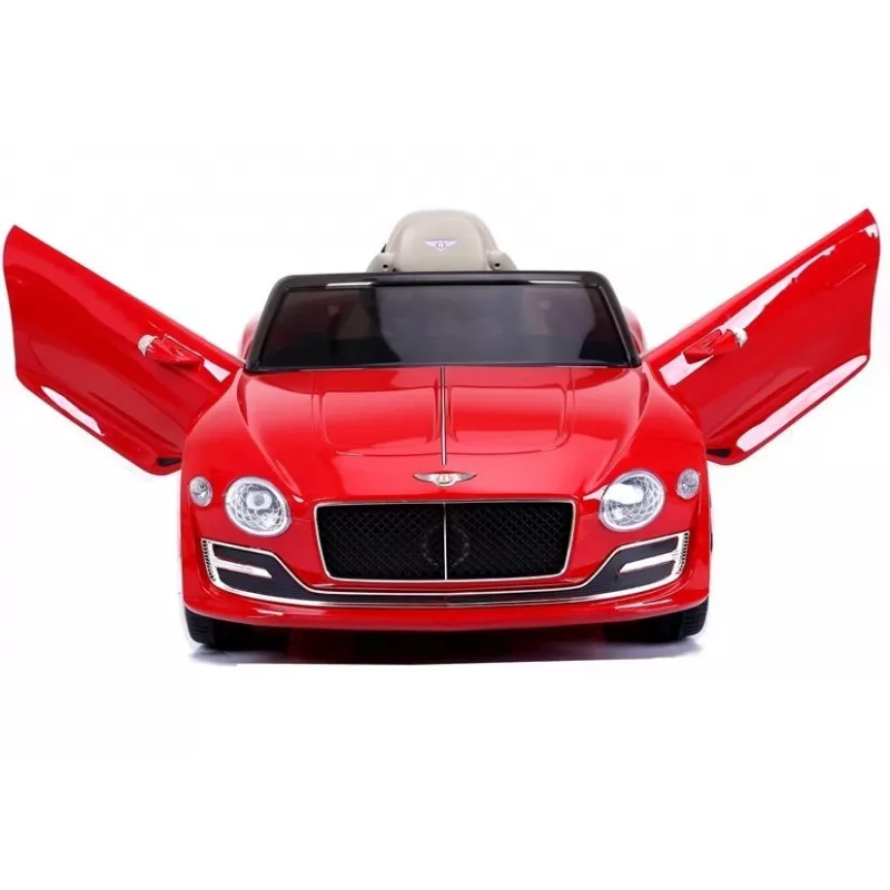 LEAN CARS Bentley Continental GT 12V elektrische kinderauto - rood gelakt