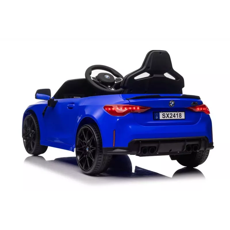 LEAN CARS BMW M4 accu-auto gelakt in blauw