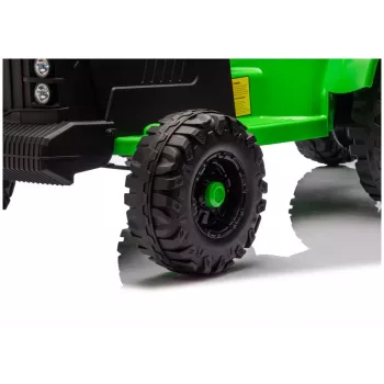 LEAN CARS CH9959B accu-tractor met aanhanger lichtgroen 24V