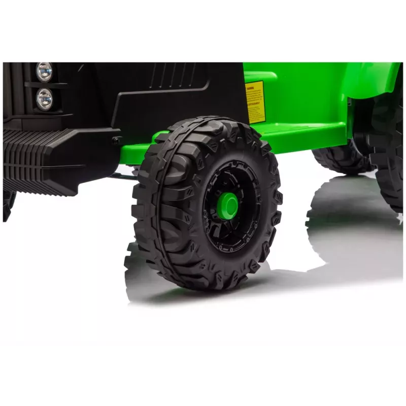 LEAN CARS CH9959B accu-tractor met aanhanger lichtgroen 24V