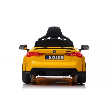 LEAN CARS elektrische kinderauto BMW M4 geel