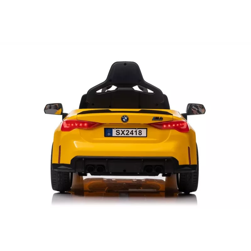 LEAN CARS elektrische kinderauto BMW M4 geel